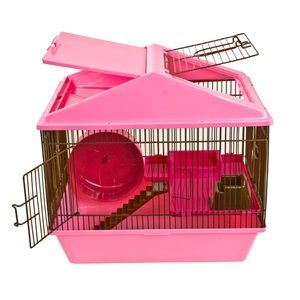 2-Level Pink Hamster House